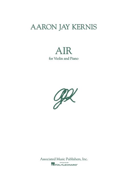 Air : For Violin and Piano (1995).
