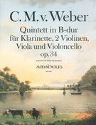 Quintett In B-Dur, Op. 34 : Für Klarinette, 2 Violinen, Viola und Violoncello / Ed. Yvonne Morgan.