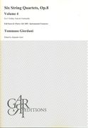 Six String Quartets, Op. 8, Vol. 4 : For 2 Violins, Viola and Violoncello / Ed. Alejandro Garri.