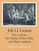 Trio In B-Dur : Für Violine (Flöte), Viola und BC.