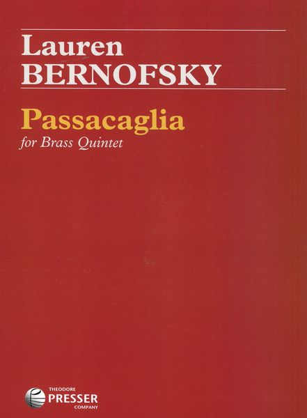 Passacaglia : For Brass Quintet.