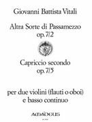 Altra Sorte Di Passamezzo Op. 7/2, Capriccio Secondo Op. 7/5 (1682) :.
