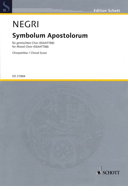 Symbolum Apostolorum : For Mixed Choir (SSAATTBB).
