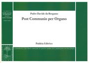 Postcommunio In D Major : For Organ - Allegro / edited by Marco Ruggeri.