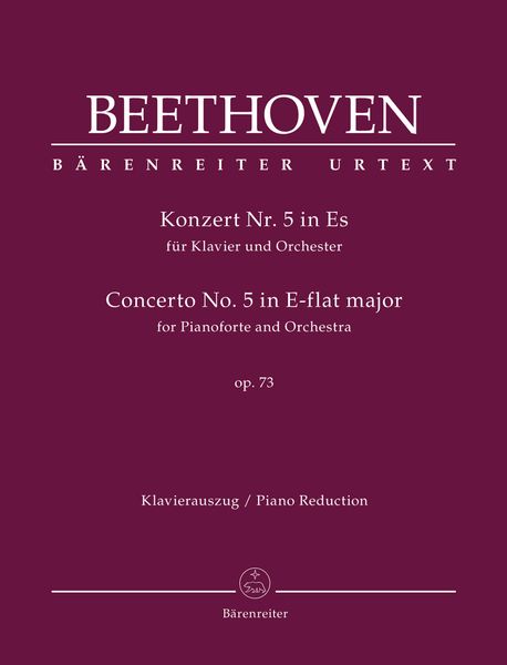Konzert Nr. 5 In Es, Op. 73 : Für Klavier und Orchester / Piano reduction by Martin Schelhaas.