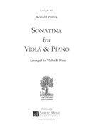 Sonatina : For Viola and Piano (1986) - Version For Violin and Piano.
