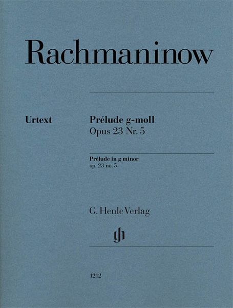 Prelude G-Moll, Op. 23 Nr. 5 : Für Klavier / edited by Dominik Rahmer.