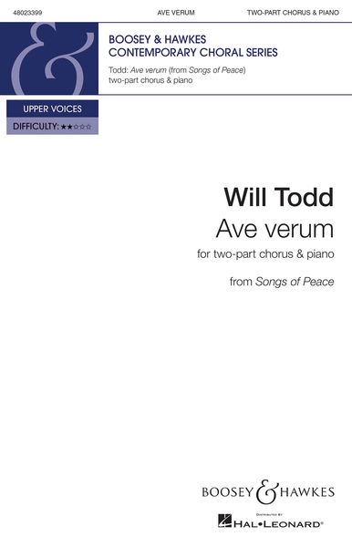 Ave Verum : For Two-Part Chorus and Piano.