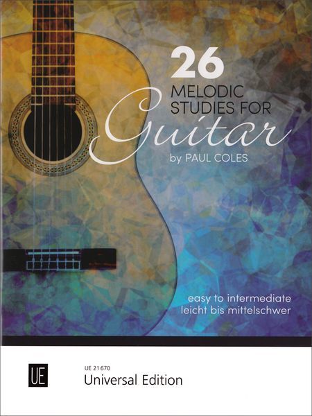26 Melodic Studies : For Guitar - Easy To Intermediate.