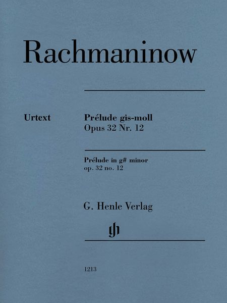 Prelude In G-Sharp Minor, Op. 32 No. 12 / edited by Dominik Rahmer.