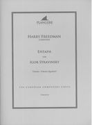 Epitaph For Igor Stravinsky : For Tenor and String Quartet / edited by Brian McDonagh.