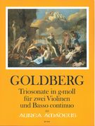 Triosonate In G-Moll : Für Zwei Violinen und Basso Continuo / edited by Harry Joelson.