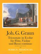 Triosonate In Es-Dur : Für Flöte, Violine und Basso Continuo / edited by Yvonne Morgan.