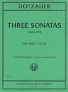 Three Sonatas, Op. 103 : For Two Cellos / edited by Alwin Schroeder; Newly edited by Carter Enyeart.