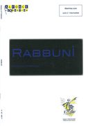 Rabbuni : Pour Marimba Solo.