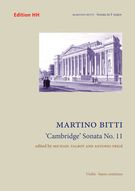 Cambridge Sonata No. 11 : For Violin and Basso Continuo / edited by Michael Talbot & Antonio Frigé.