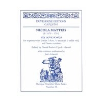 Six Love Songs : For Soprano Voice and and Basso Continuo / Ed. Donald Beecher & Jack Ashworth.