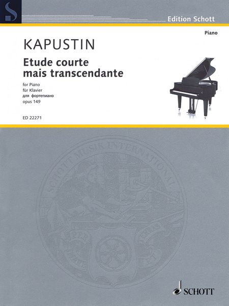 Etude Courte Mais Transcedante, Op. 149 : For Piano.