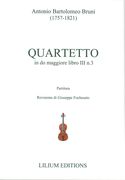 Quartetto In Do Maggiore, Libro III, N. 3 / edited by Giuseppe Fochesato.