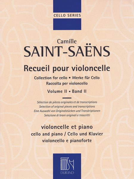 Recueil Pour Violoncelle, Vol. II : For Cello and Piano.