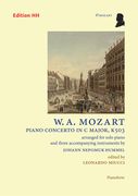 Piano Concerto In C Major, K. 503 : For Solo Piano / arranged by Johann Nepomuk Hummel.