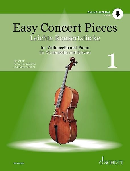 Easy Concert Pieces, Vol. 1 : For Violoncello and Piano / Ed. Katharina Deserno & Rainer Mohrs.