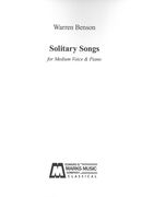 Solitary Songs : For Medium Voice and Piano (1979).