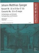 Konzert Nr. 16 In D-Dur (T 16) : Für Kontrabass und Orchestra - Klavierauszug / Ed. Klaus Trumpf.