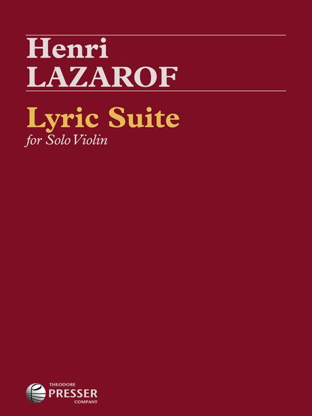 Lyric Suite : For Violin Solo.