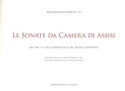 Sonate Da Camera Di Assisi - Dal MS. 177 Della Biblioteca Del Sacro Convento / Ed. Enrico Gatti.
