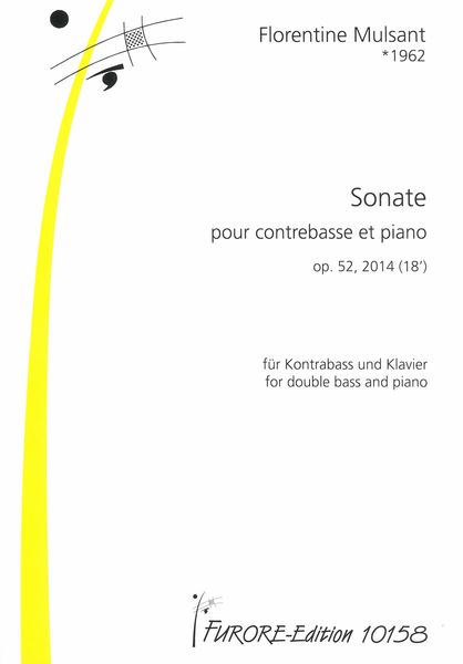 Sonate, Op. 52 : Pour Contrebasse Et Piano (2014).