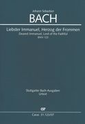 Liebster Immanuel, Herzog der Frommen, BWV 123 / edited by Frieder Rampp.