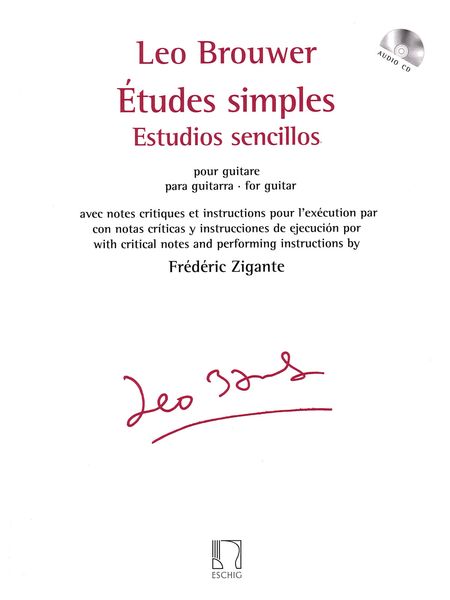 Etudes Simples = Estudios Sencillos : Pour Guitare / edited by Frédéric Zigante.