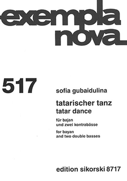 Tatarischer Tanz = Tatar Dance : For Bayan and Two Double Basses (1992) / Ed. Friedrich Lips.