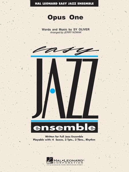 Opus One / arranged by Jerry Nowak For Jazz Ensemble.