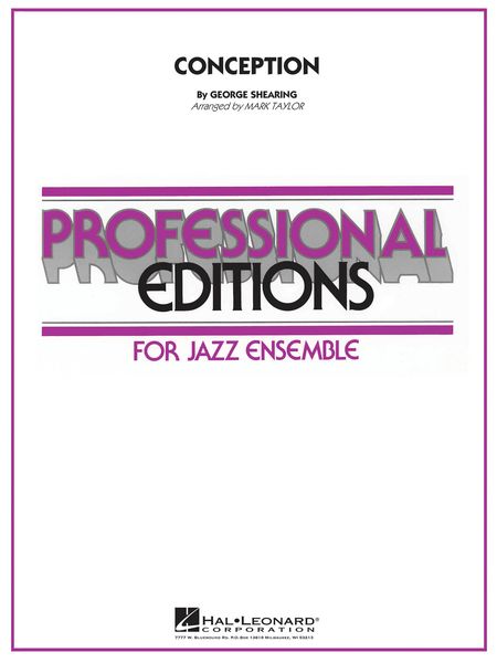 Conception : For Jazz Ensemble / arranged by Mark Taylor.