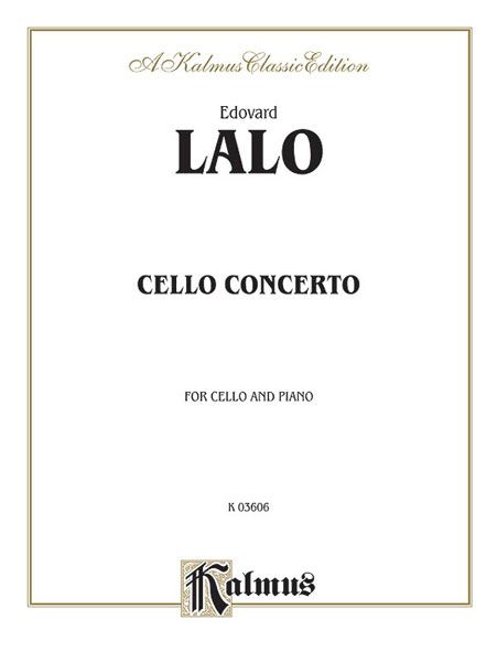 Cello Concerto : For Cello and Piano.