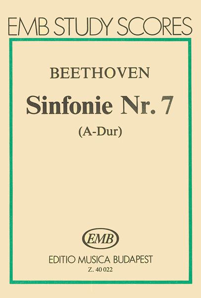 Symphony No. 7 In A Major, Op. 92 / Ed. by Gábor Darvas.