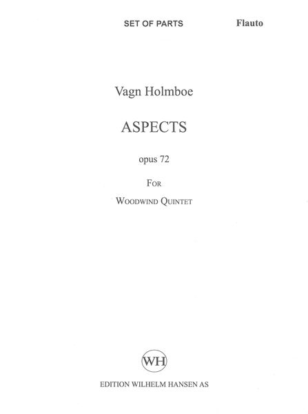 Aspects, Op. 72 : For Woodwind Quintet (1957).