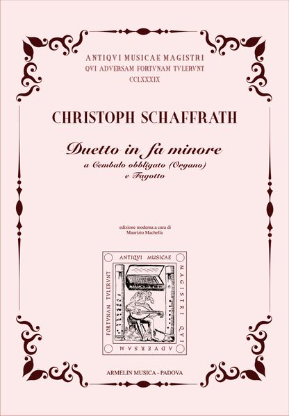 Duetto In Fa Minore : Per Cembalo Obbligato (Organo) E Fagotto / Ed. Maurizio Machella.