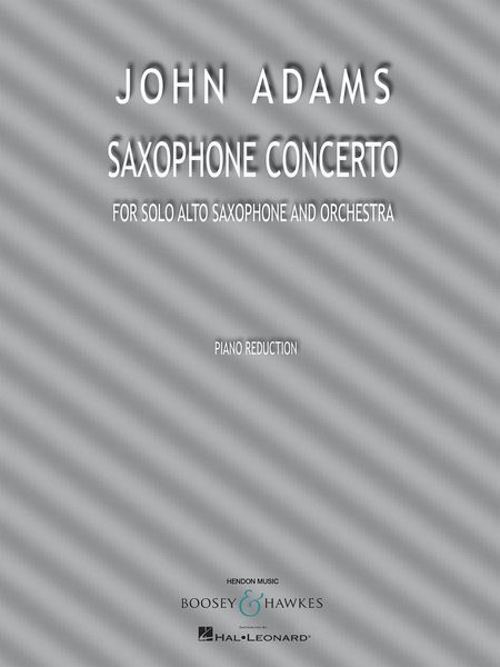 Saxophone Concerto (2013) - reduction For Saxophone and Piano.