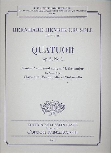 Quartet In Eb Major, Op. 2 : For Clarinet, Violin, Viola and Violoncello.