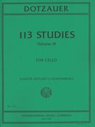 113 Studies, Vol. 3 : For Cello / edited by J. Klingenberg and Carter Enyeart.
