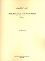 Variations : For String Quartet (In First Position) (1992).
