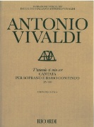 T'intendo Si Mio Cor : Cantata Per Soprano E Basso Continuo, RV 668. Ed. Degrada.