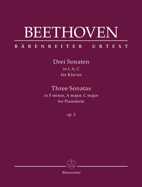 Drei Sonaten In F, A, C, Op. 2 : Für Klavier / edited by Jonathan Del Mar.
