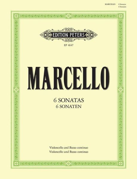 Sechs Sonaten : Für Violoncello und Bezifferten Bass.