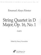 String Quartet In D Major, Op. 16, No. 1 / edited by Nancy November.