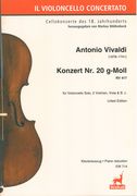Konzert Nr. 20 G-Moll, RV 417 : Für Violoncello Solo, 2 Violinen, Viola und Basso Continuo - Pf Red.