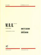 W. R. U. : For Five Cellos / arranged by David Sanford.